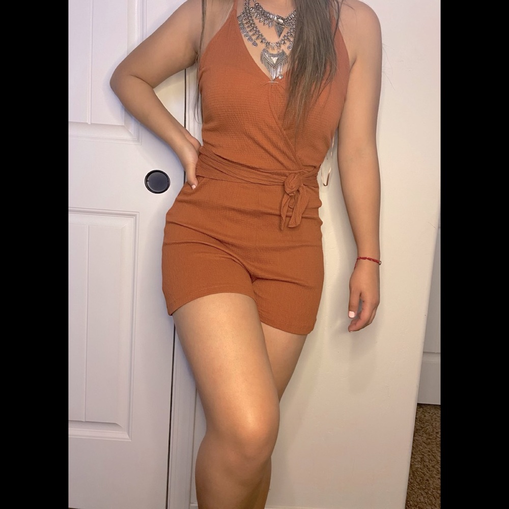 Burnt Orange Romper